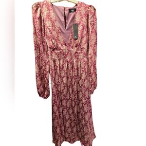 Lulus Floral Longsleeve Maxi Dress